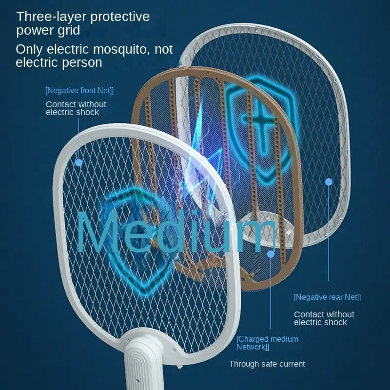 Pieghevole UV Light Bug Zapper Elettrico Mosquito Killer 2-in-1 Fly Swatter Trappola USB Ricaricabile Mosquito Racchetta Insetto Killer Bat