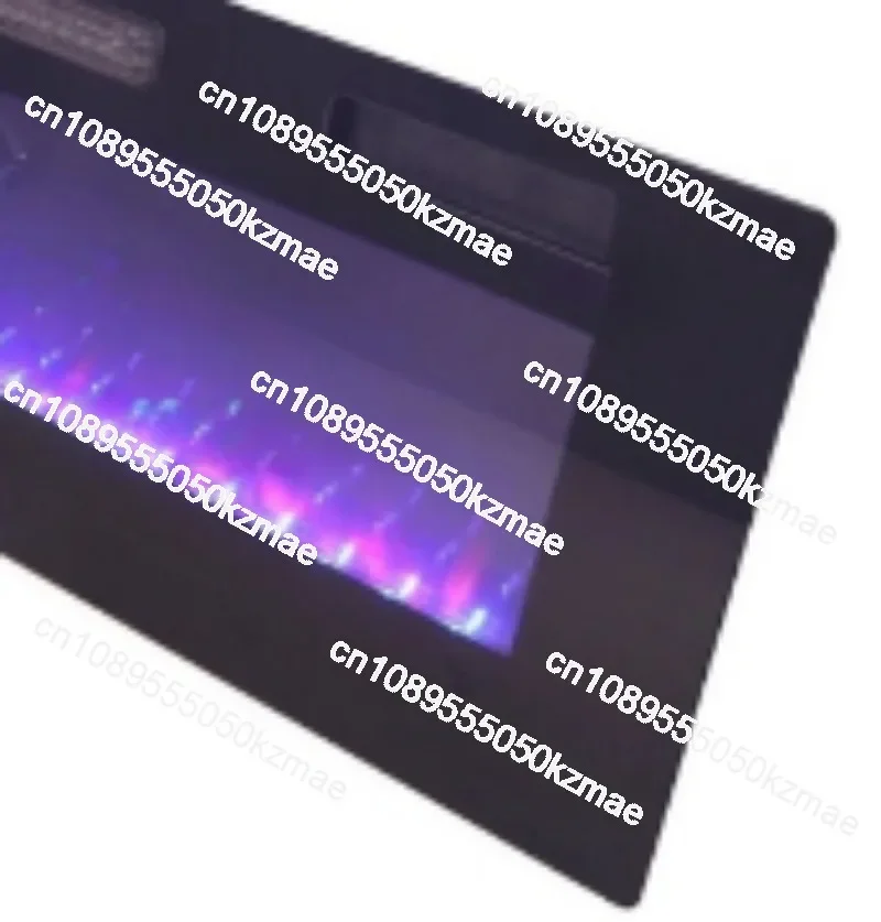60 Inch Electric Fireplace Heater, 152cm Recessed & Wall Mounted LED Fireplace, Wood Insert Fireplace for Home, RV, Hotel