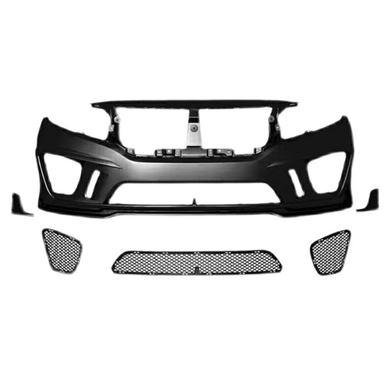 

Решетка переднего бампера в сборе для Honda Civic 10th 16-20, модифицированный неокрашенный бампер в стиле MS, комплект кузова автомобиля, аксессуары