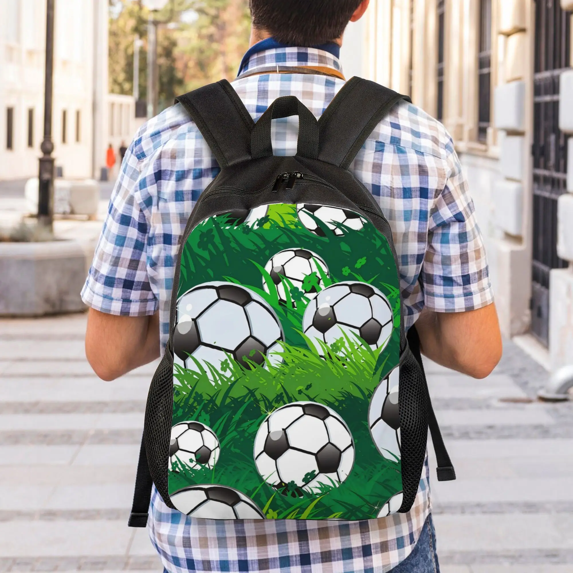 Back to school season Fashionable Soccer Football Fan Merch 20 Daypack  For Women Daypack Backpack