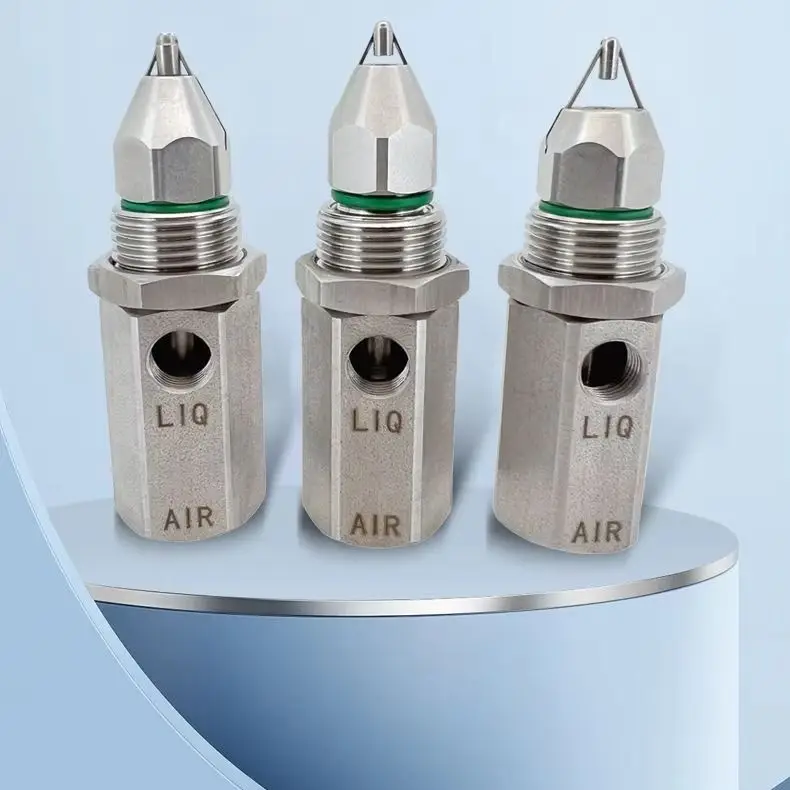 SS Ultrasonic Air Atomizing Nozzle Dry Fog Spray  Coal Mine Dust Suppression Industrial Humidification Dust Control Cooling