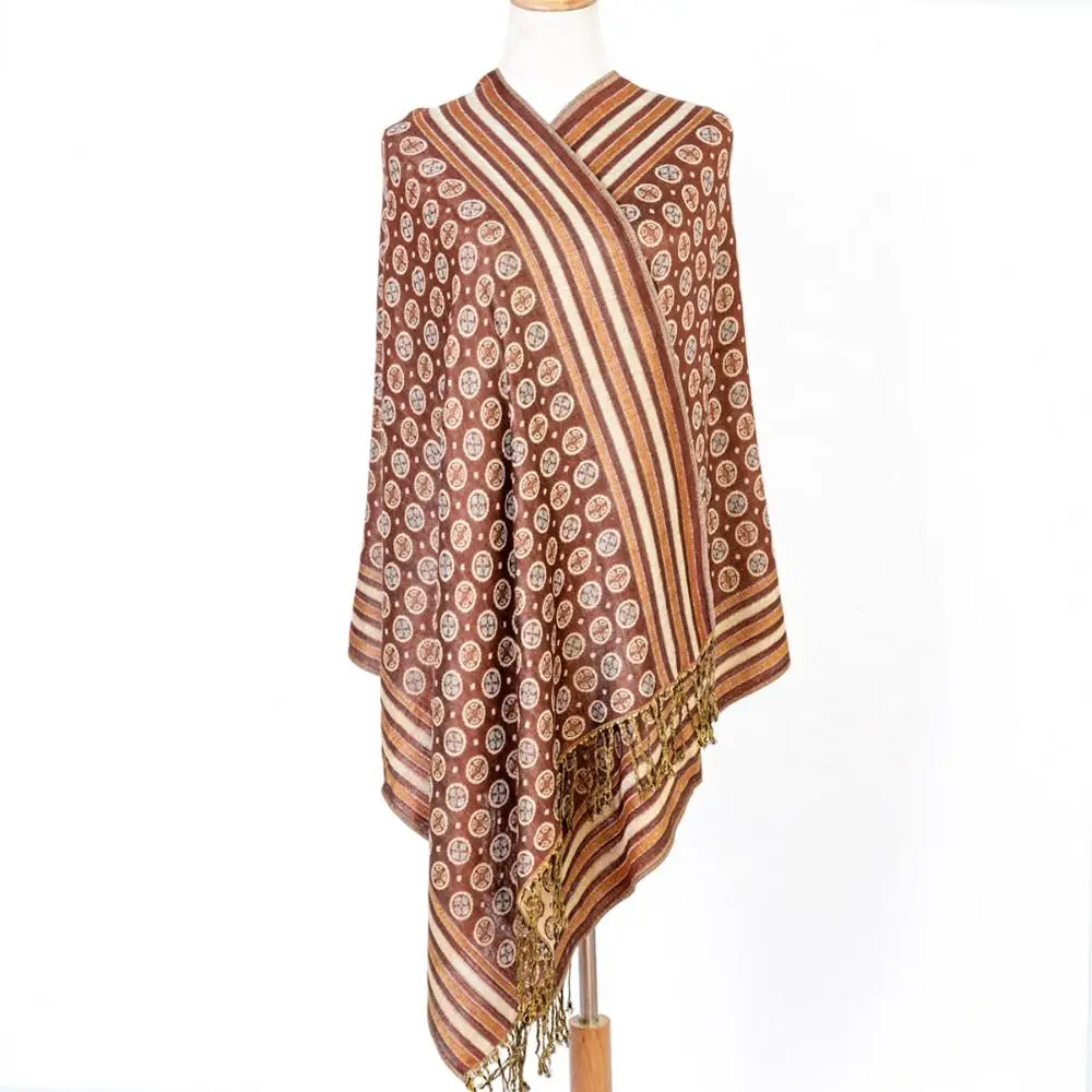 Sciarpa lunga Paisley alla moda Nappa All-Match Pashmina Hijab oversize resistente al sole