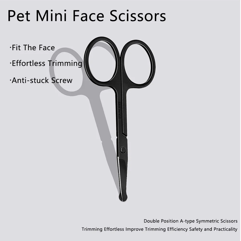 Pet Facial Cleaning Comb Removes Tear Stains Eye-poop Comb Dog Hair Repair Scissors Cat Hair Comb Pet Clean Supplies Accessories