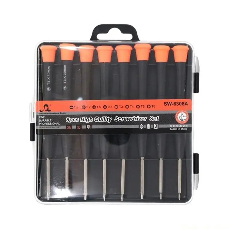 A2BE Multipurpose Screwdriver Ergonomic Handle For Home Precise Repairs