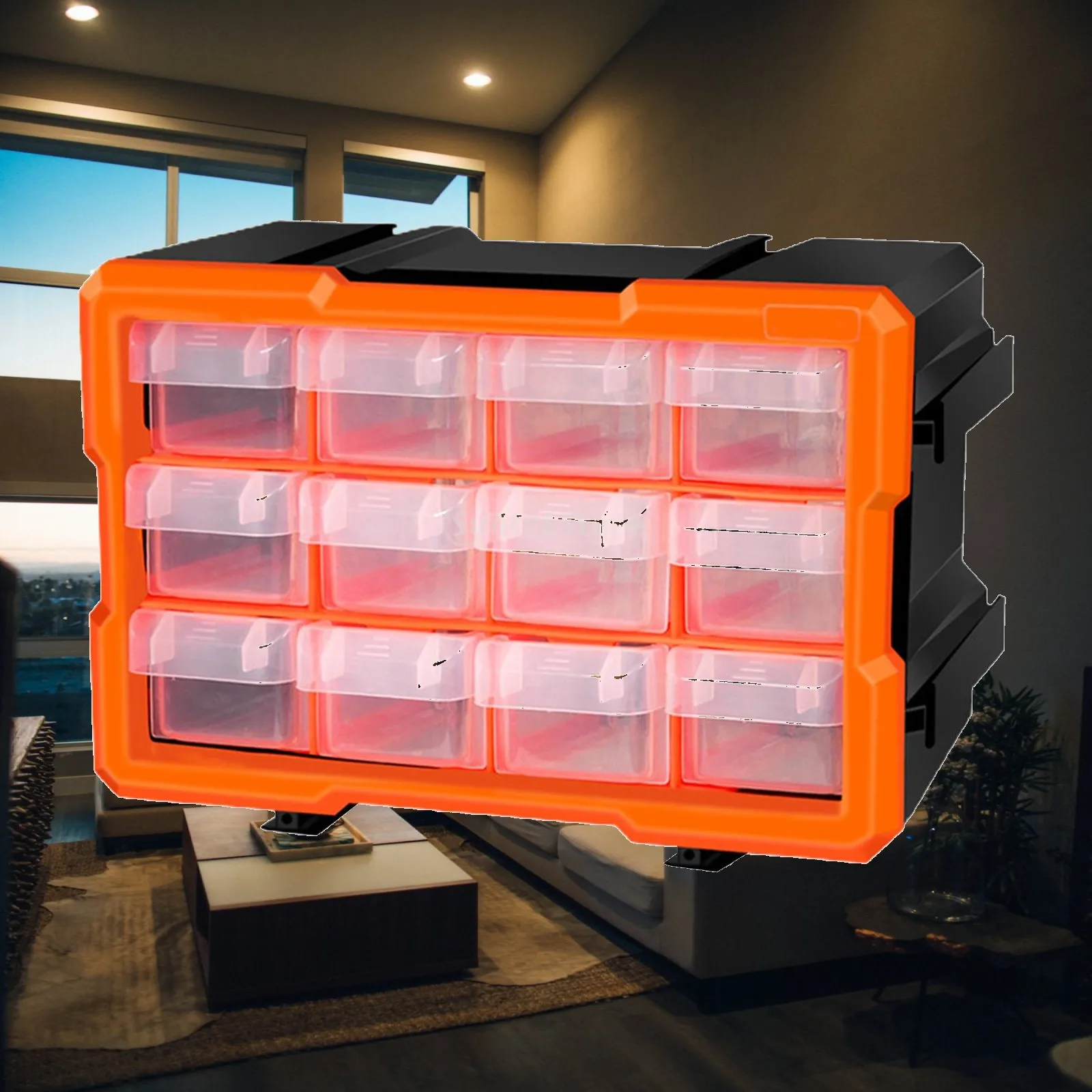 Storage Small Tool Organizer Case with Compartments Plastic for , Nails, Screws, Nuts and Bolts