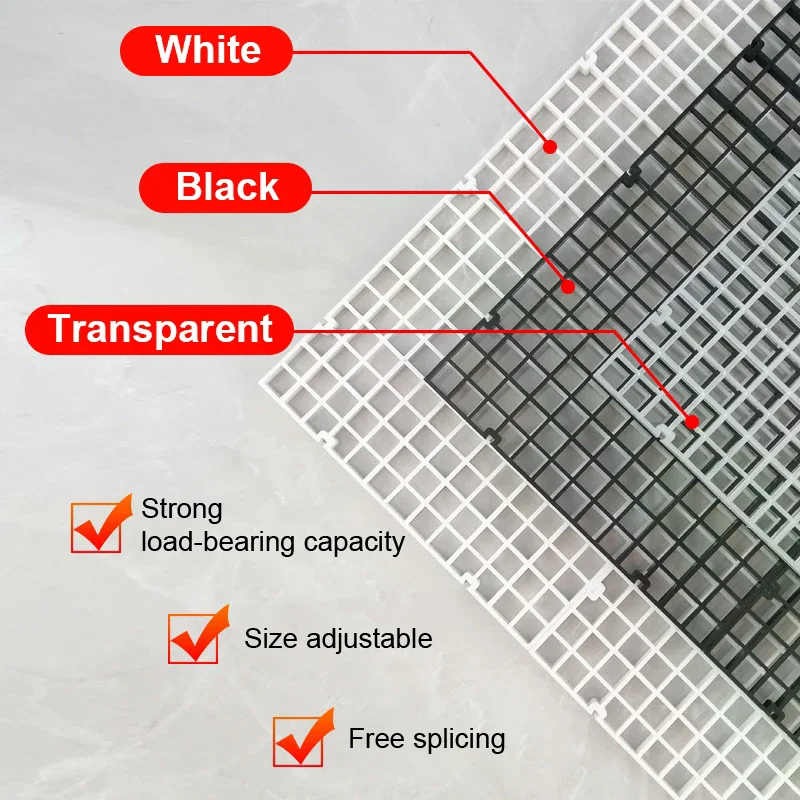 Filter Grid Bracket Bottom Divider Plate Filter Plate Detachable Spliceable Fish Tank Isolation Plate Upper Cover Net Bottom