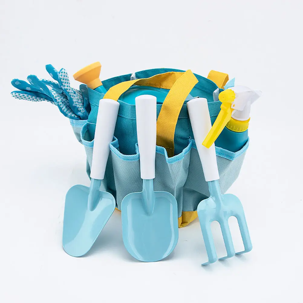 1セット子供用ガーデニングツールセット小さな庭用手すきシャベル、移植、植栽、砂浜、庭、屋外用