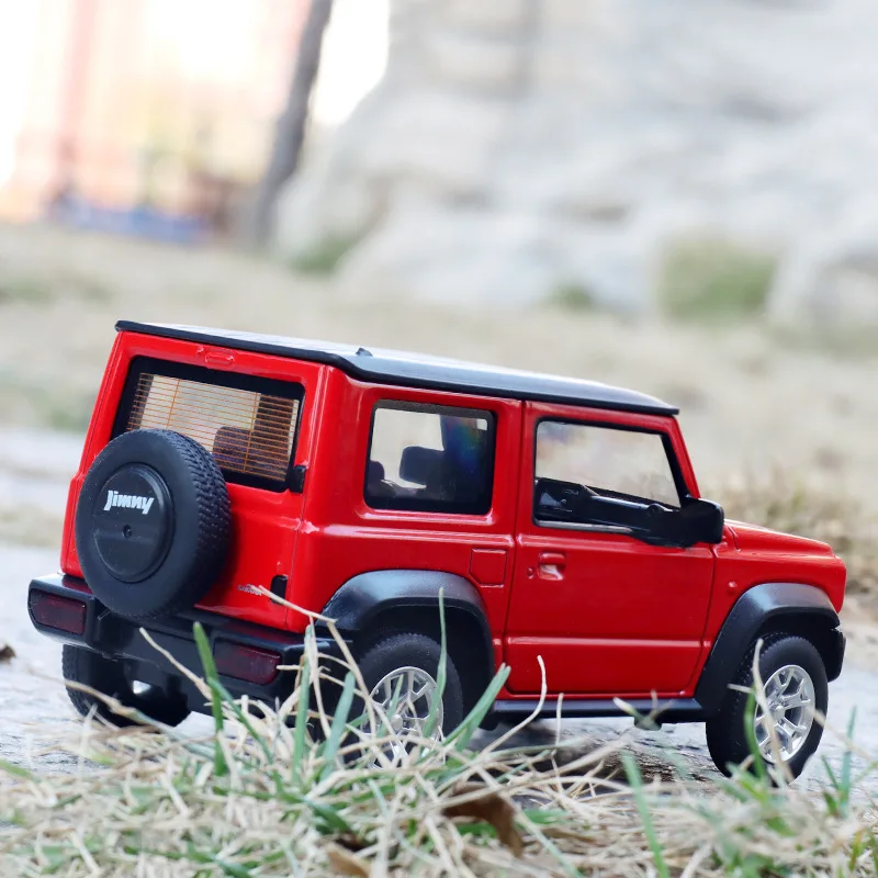 Suzuki JIMNY-Modèle de voiture SUV en alliage pour enfants, simulation en métal, collection de côtes arrière, son et lumière, jouets cadeaux, 1:26, 2018