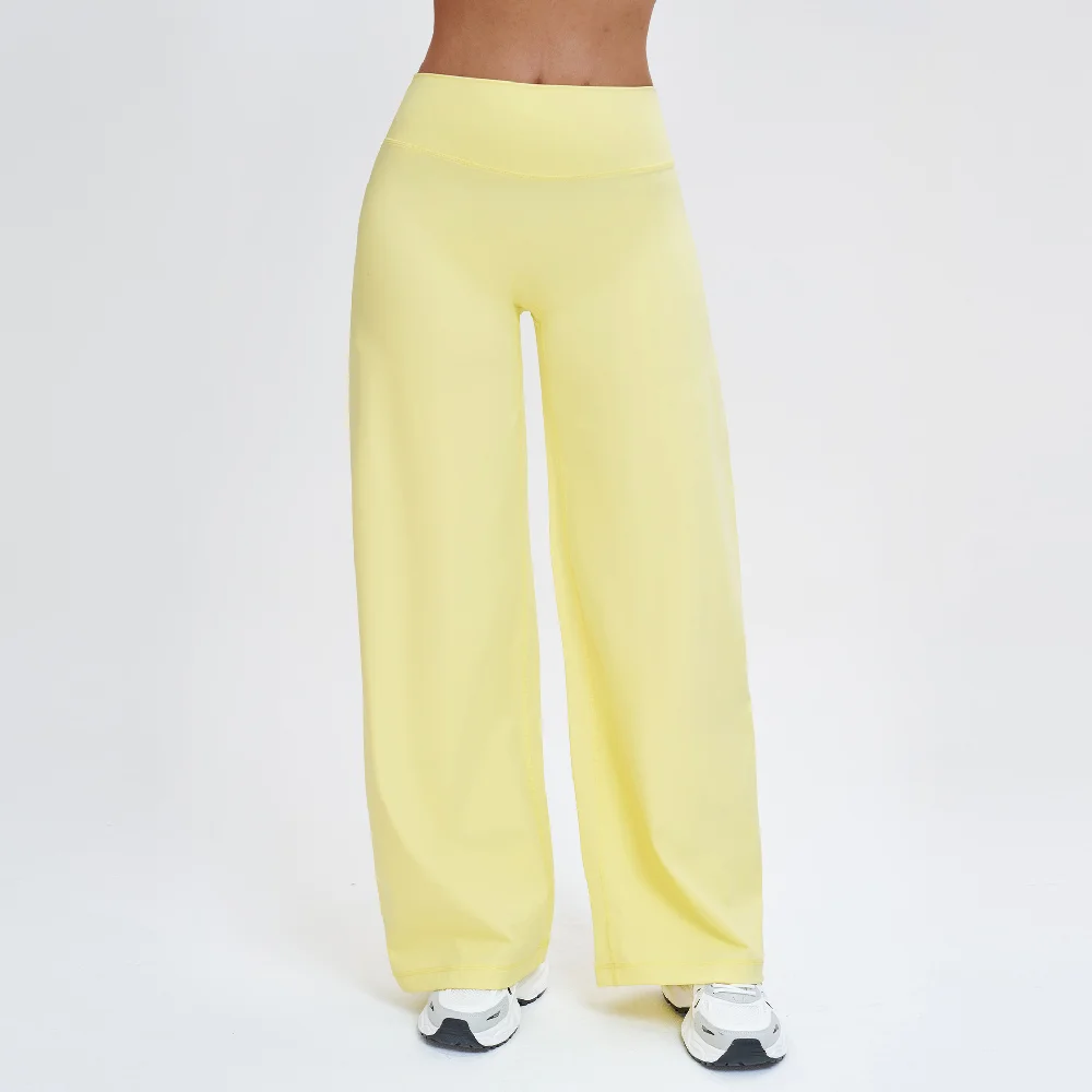 Women High-Waist Flared Yoga Pants Wide Leg Breathable Fitness Pants Pilates Sports Bell Bottom Trousers Female Gym Sports Pants image 4