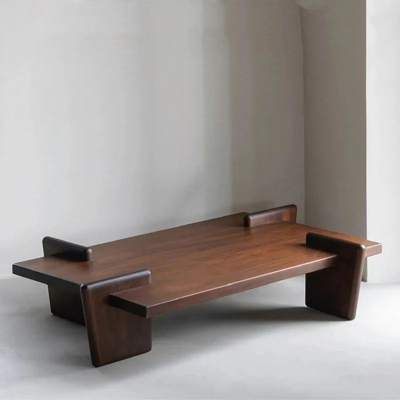 

Wabi wind Internet celebrity B & B solid wood creative coffee simple living room tea table retro