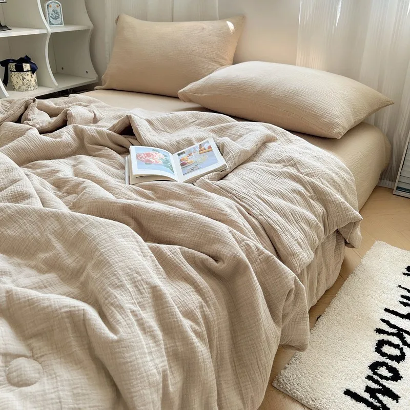 النسخة الكورية من الدانتيل لحاف صيفي رائع، قطن قابل للغسل، أوراق لحاف صيفية قابلة للغسل في الغسالة، لحاف مكيف لشخصين #6