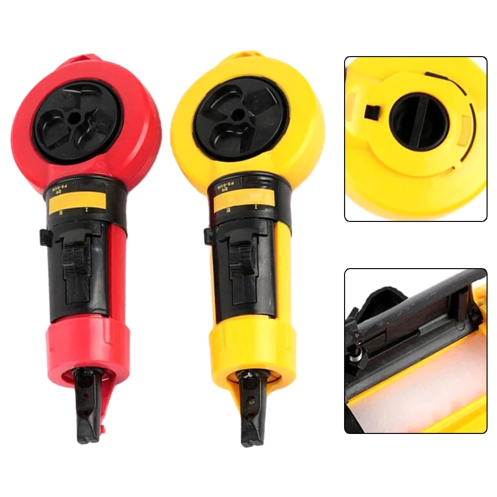 2 Color Chalk Line Reel Woodworking Carpenter Marking Tool Automatic Ink Coil Wire Box High Strength Nylon Thread Hand Tools