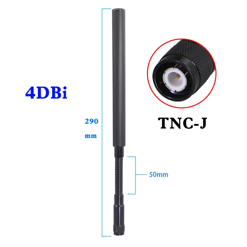 Imagem -04 - Antena Externa Omnidirecional 433470 Mhz 510mhz Sma Cabeça Masculina do Ganho Alto do Gateway Tático de Lora da Antena do Gooseneck 840mhz