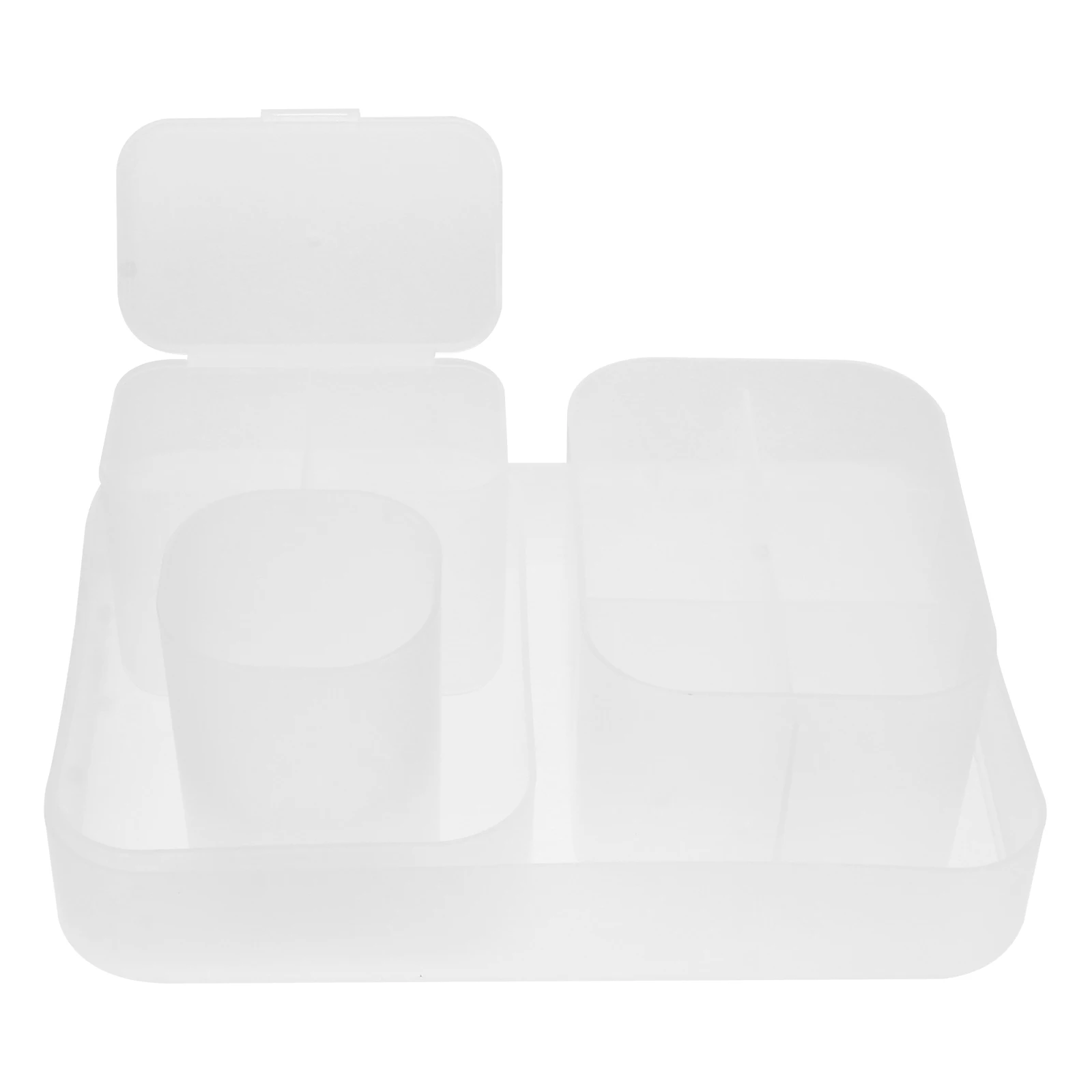 

Nail Art Storage Boxes Durable Plastic Long Life Multiple Grids Pen Scissors Makeup Brush Lipstick Nail Polish Cosmetics