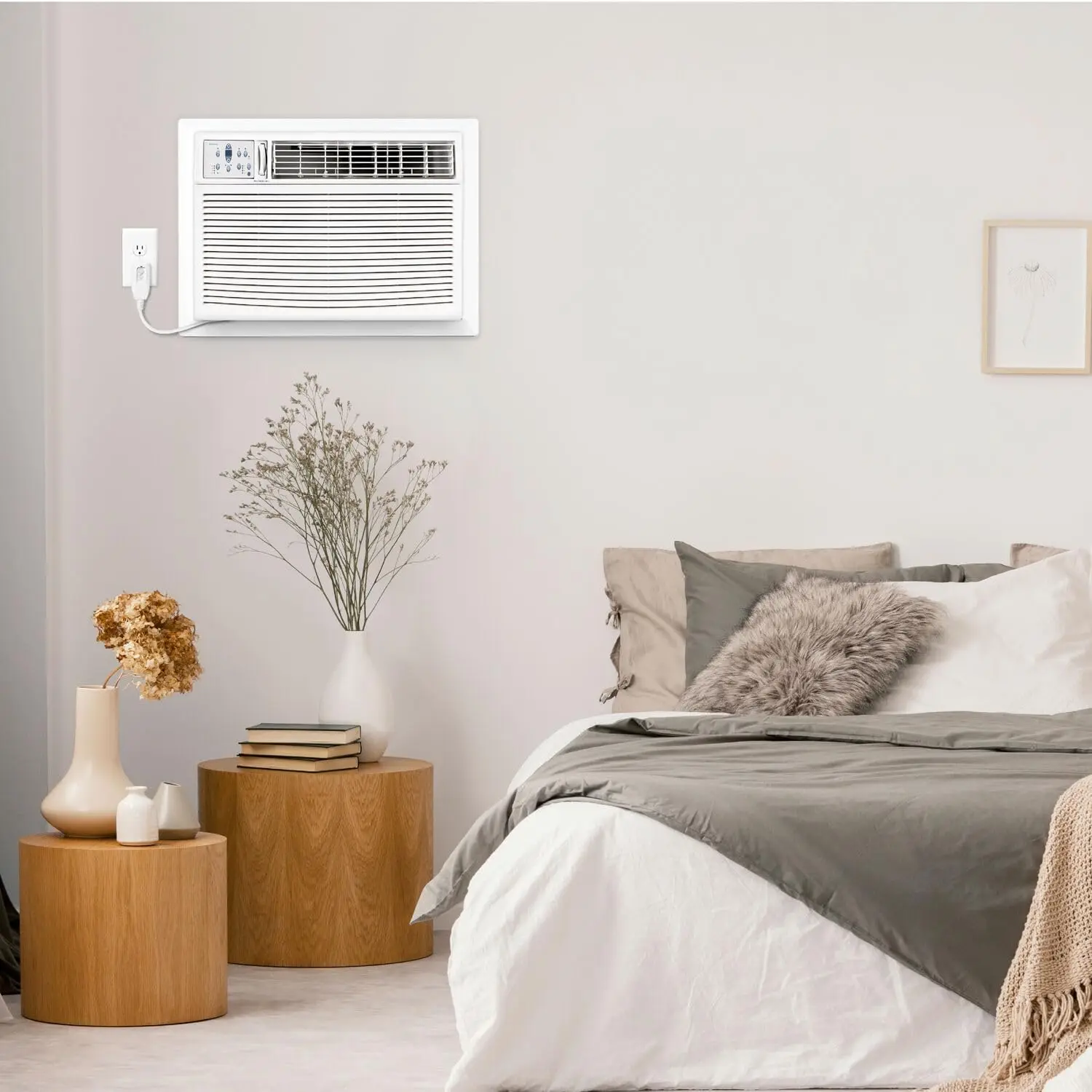 23,200  -Wall Air Conditioner with 16,000 BTU  Heat and Dehumidifier, 230V, Window AC for Large