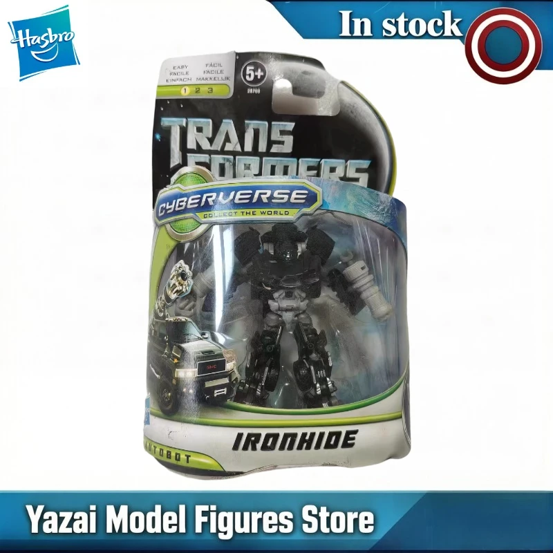 Original Hasbro Transformers DARK OF THE MOON CYBERVERSE COLLECT THE WORLD IRONHIDE Action Figure Model Gift