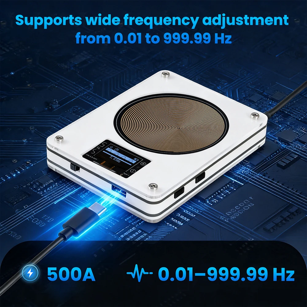 

Регулируемый генератор сигналов волн Шумана 0.01-999.99 Гц, двухкатушечная конструкция, 4-канальный аудиовыход для медитации и тренировок