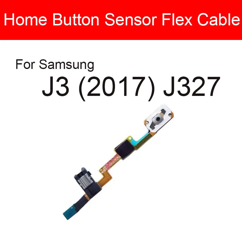 Tombol Home + Earphone Jack Kabel Fleksibel untuk Samsung Galaxy J3 J5 J7 Prime On7 2015 2016 2017 J327 J500 j510 J700 J727 G610 Bagian