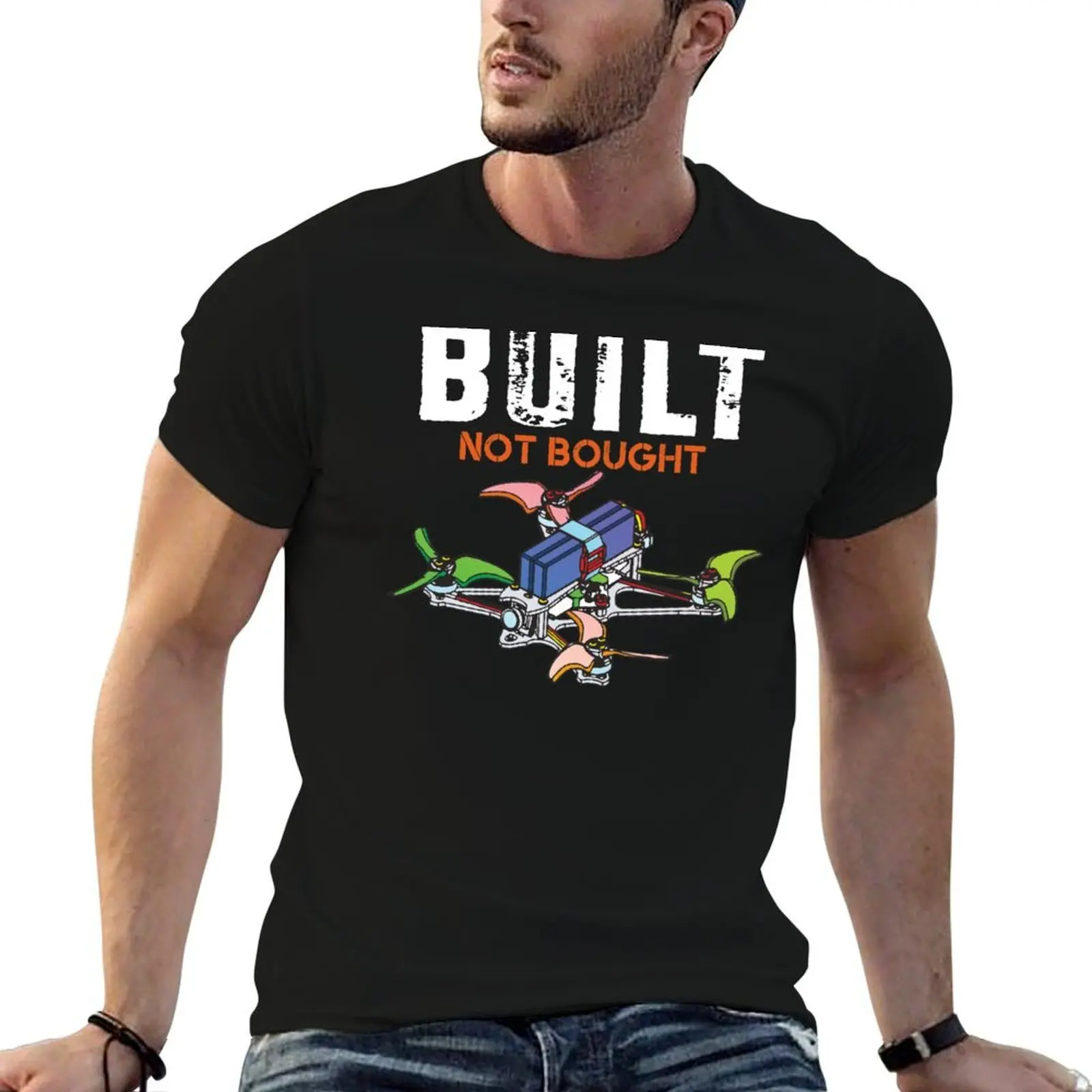 

Cartoon FPV Drone Pilot Freestyle Gift T-Shirt t shirts for man graphic tees cotton t shirt pack T-Shirt