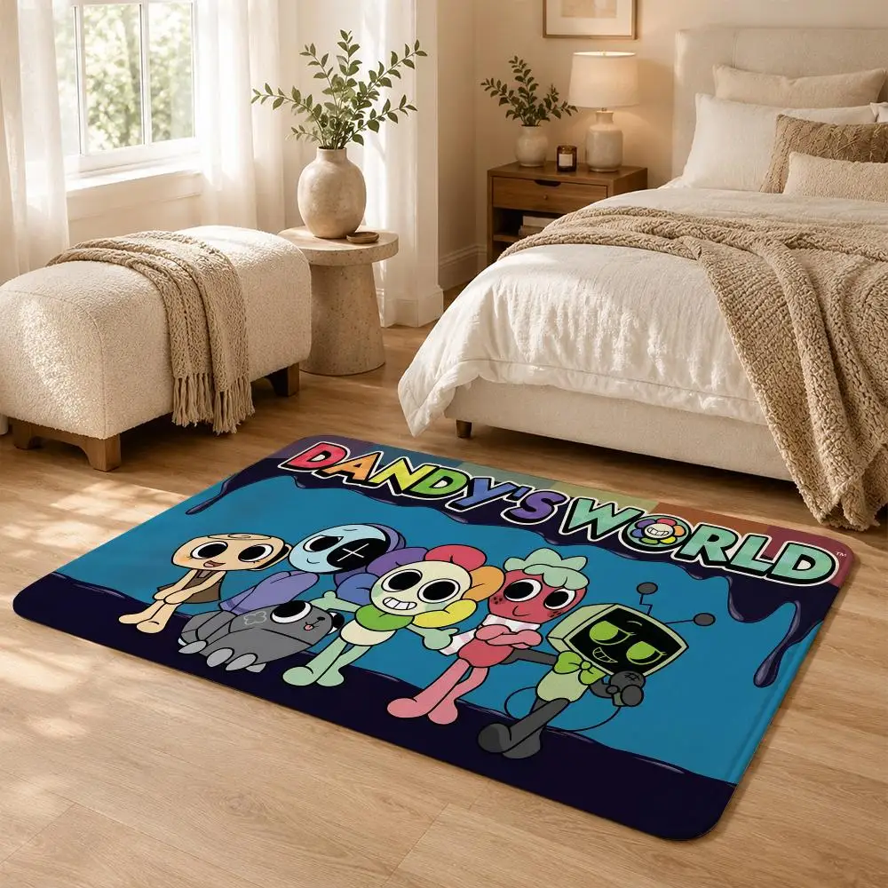 Casual Game D-Dandys World Floor Mat Non-Slip Absorbent Floor Mat Decorative Rug for Home Bathroom Bedroom Entryway