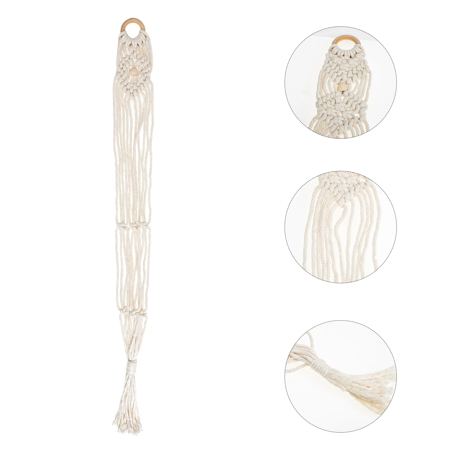 

Guitar Storage Mesh Bag Ukulele Hanger Music Instrument Wall Macrame Pendant Stand Clothing Cotton Linen for Holder