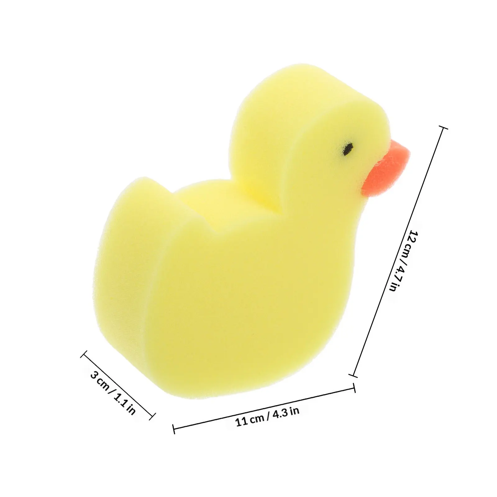 4Pcs Cartoon Duck Bath Sponge Kids Soft Gentle Shower Sponges Body Wash Sponge Toddler Bathing Supplies Rubbing Bath Towels