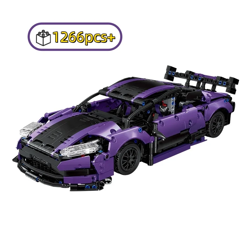 

2026 DIY Техническая модель гоночного автомобиля GT3 из строительных блоков, конструктор, настольное украшение, подарки для детей и взрослых