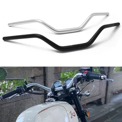 28mm Handlebars Motorcycle Steering Wheel Vintage Motorbike Aluminum Alloy CNC Sand Anodizing Fat Bars for BMW Ducati Cafe Racer