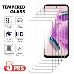 5Pcs Tempered Glass For xiaomi Redmi Note 12 13 Pro Plus 4G 5G Screen Protector for Redmi 12S 12C 13C 12T Pro 4G 5G glass Film