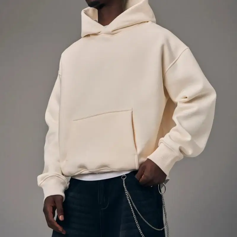 

Autumn Winter Heavyweight Men's Sport Pure Color Loose Casual Long Sve Hoodie Sweatirt Easy Care Treaent Trendy Sle