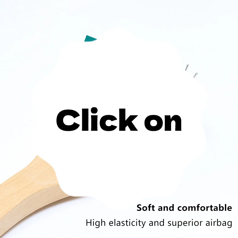 مشط وسادة هوائية خشبي محمول، مشط من الخشب الطبيعي، فرشاة شعر معدنية من الفولاذ لفروة الرأس وفك تشابك الشعر، أدوات تصفيف الشعر في الصالونات #1