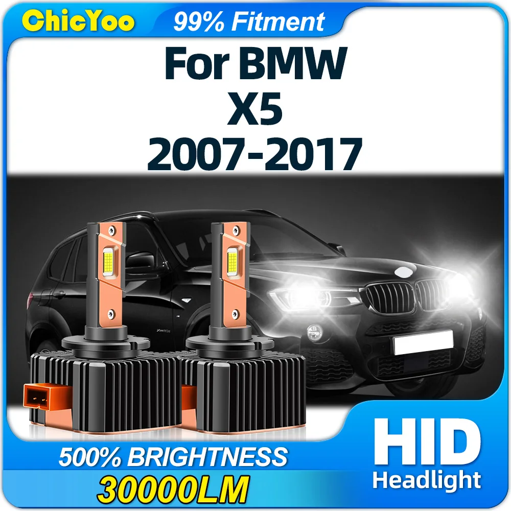 

D1S LED Headlights HID Bulbs 30000LM CSP Chips HID Xenon Lights 6000K Plug & Play For BMW X5 2007-2012 2013 2014 2015 2016 2017