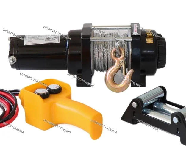 

Mini winch with electric motor 12v 4500 lbs