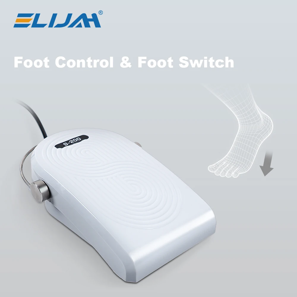 ELIJAH Dental 60000 RPM Brushless Micromotor Grinder with Manual/Knee-Control/Foot-Pedal Speed Control for Dental Lab Equipment