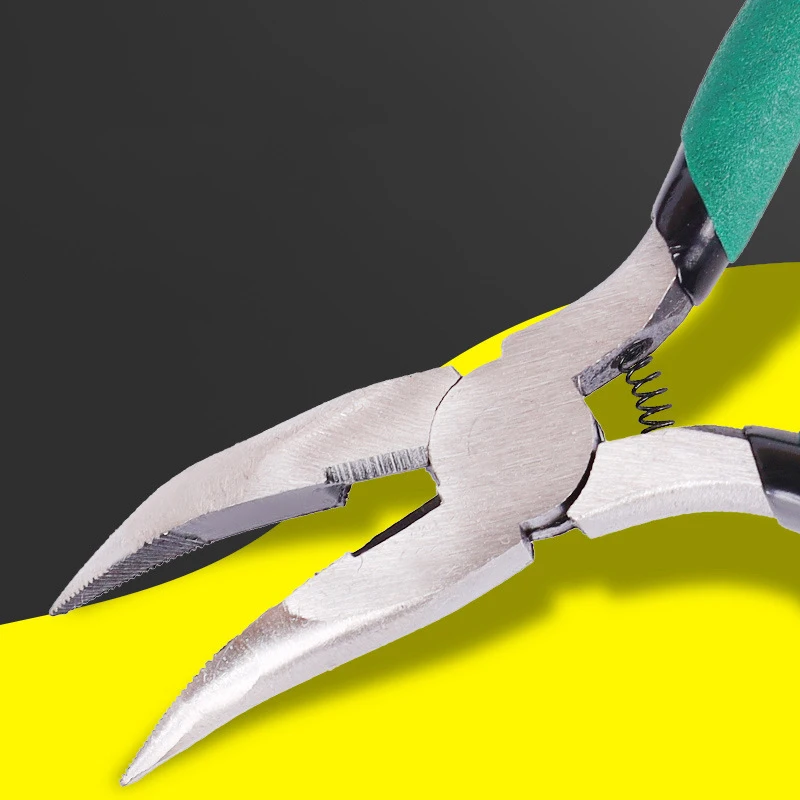 

[YU]Flat Curved Nose Pliers Ring Looping Wire Looper Split DIY Ring Jewelry Making Six-segment Hand-wound Modeling Pliers