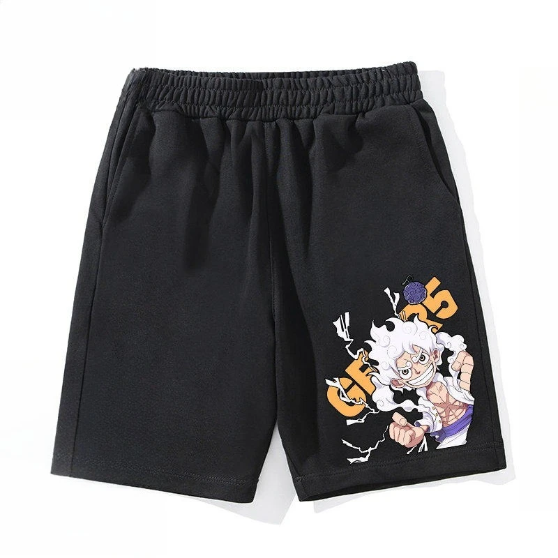 

One Piece hero Luffy Graphic 100% Cotton Shorts Breathable Shorts Unisex 2026 summer new Short Streetwear Breathable comfortable