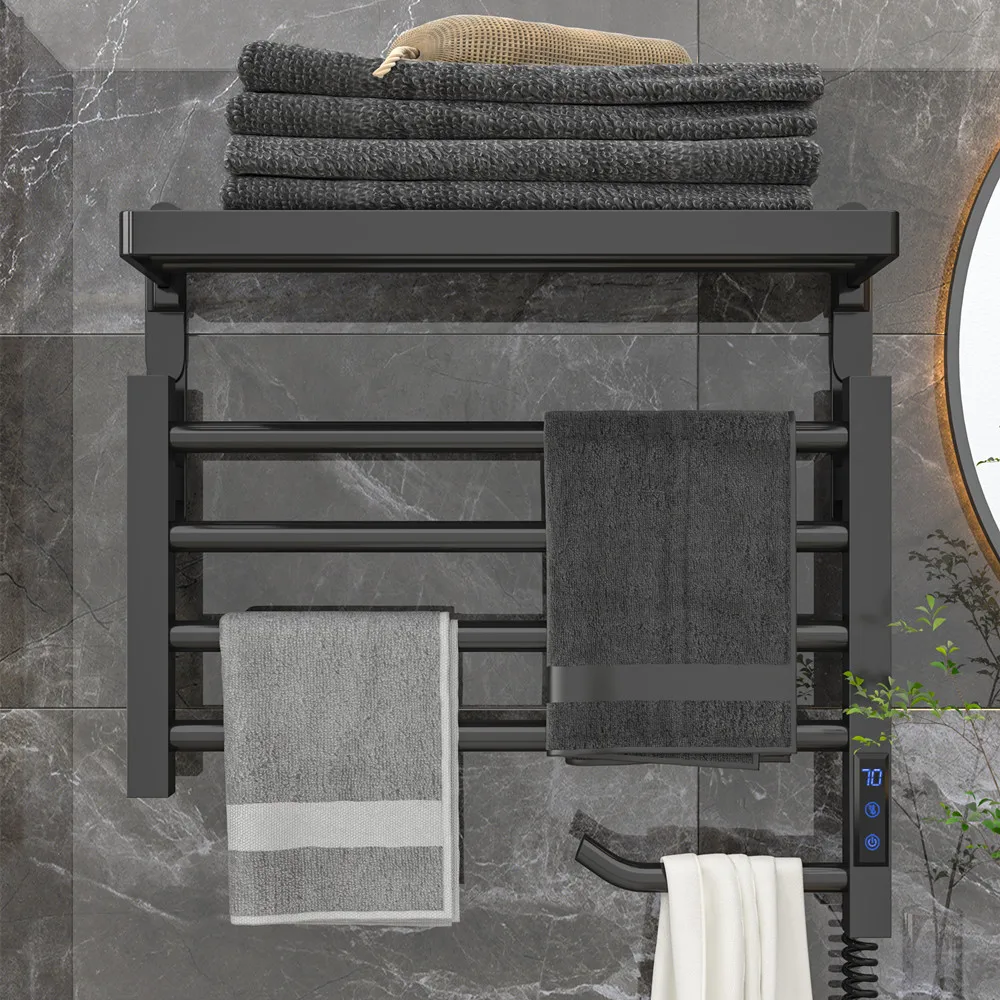 

Бытовая умная электрическая вешалка для полотенец, европейская розетка, сушилка для ванной комнаты, подогреватель полотенец из нержавеющей стали