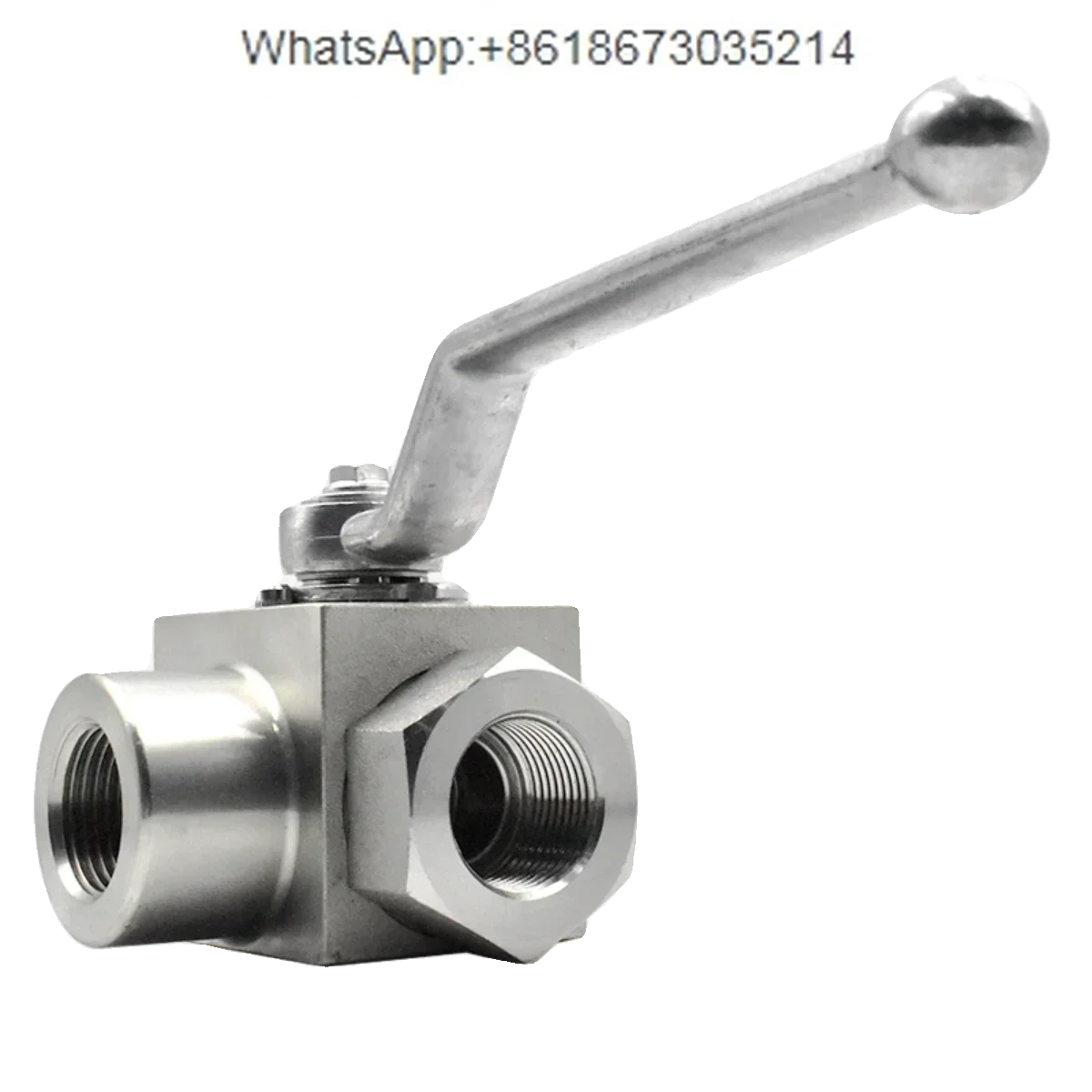 Hydraulic stainless steel 304 three-way ball valve internal thread KHB3K-G1/4 series KHBK-G1/2 G11/2