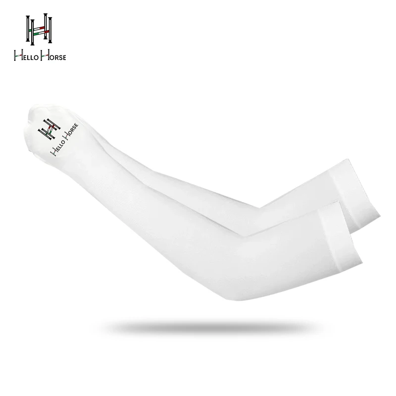 Hello Horse Spring and Summer Equestrian Mask Breathable Moisture-Wicking Ice Silk Sleeves Equestrian Sunscreen Mask Equipment