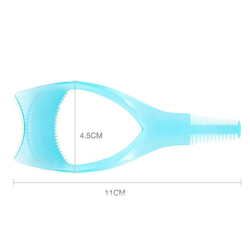 1PC Nhựa Trang Điểm 3 Trong 1 Dụng Cụ Kẹp Mi Eyelash Mi BÀN CHẢI UỐN Vệ Mascara Applicator Hướng Dẫn Shield Mi Lược Đựng Mỹ Phẩm dụng Cụ