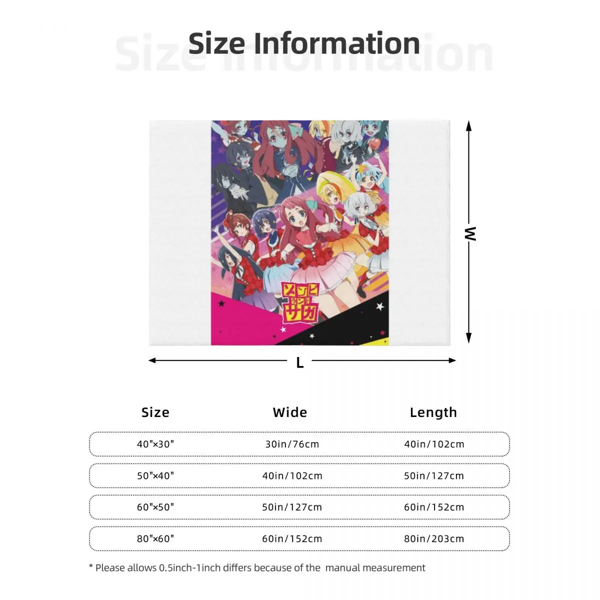 شخصيات زومبي لاند ساغا رمي بطانية رقيقة تأثيري أنيمي مضحك هدية بطانيات السرير #6