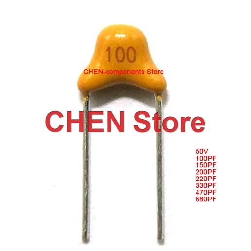 

50pcs/lot Monolithic Capacitor 50V 101 151 201 221 331 471 681 100PF 150PF 200PF 220PF 330PF 470PF 680PF multilayer ceramic