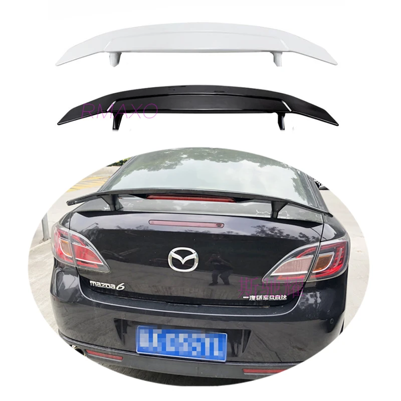 For Mazda 6 Spoiler 2006-2019 Mazda 6 TF High Quality ruiyi Spoiler ABS Material Car Rear Wing Primer Color Rear Spoiler