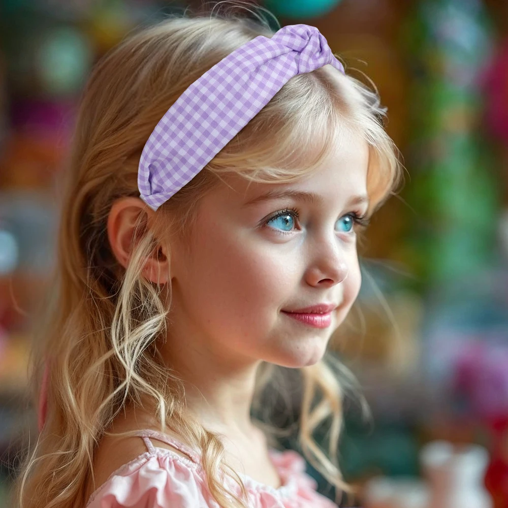 6Pcs Hair Accessories Set Sweet Solid Color Plaid Bow Hairpins Headband Hair Tie For Women Girls Kids Korean Headwear Headdress