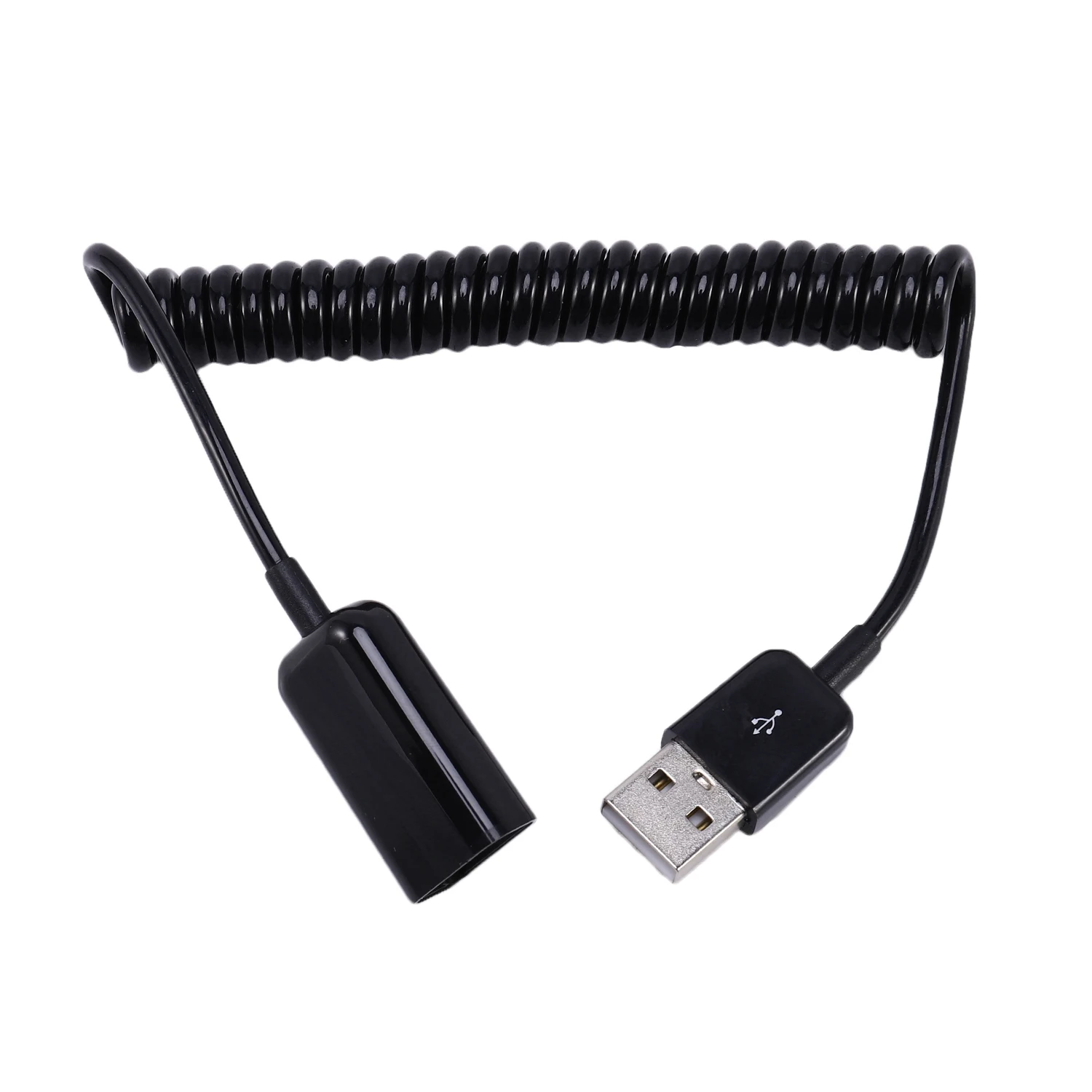 Spiral Coiled USB A male to A female adapter adaptor Cable 1M