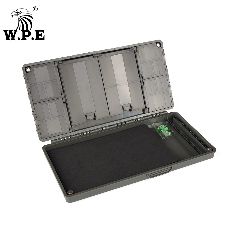 

W.P.E Hair Rig Box Carp Fishing Accessories Storage Case Feeder Carp Fishing Line Hook Box Long Rig Box Carp Fishing Tackle