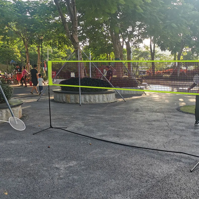 Customizable Badminton Net and Post Set Portable Folding Outdoor Stand with Height Adjustment for Family Memberspromote sales