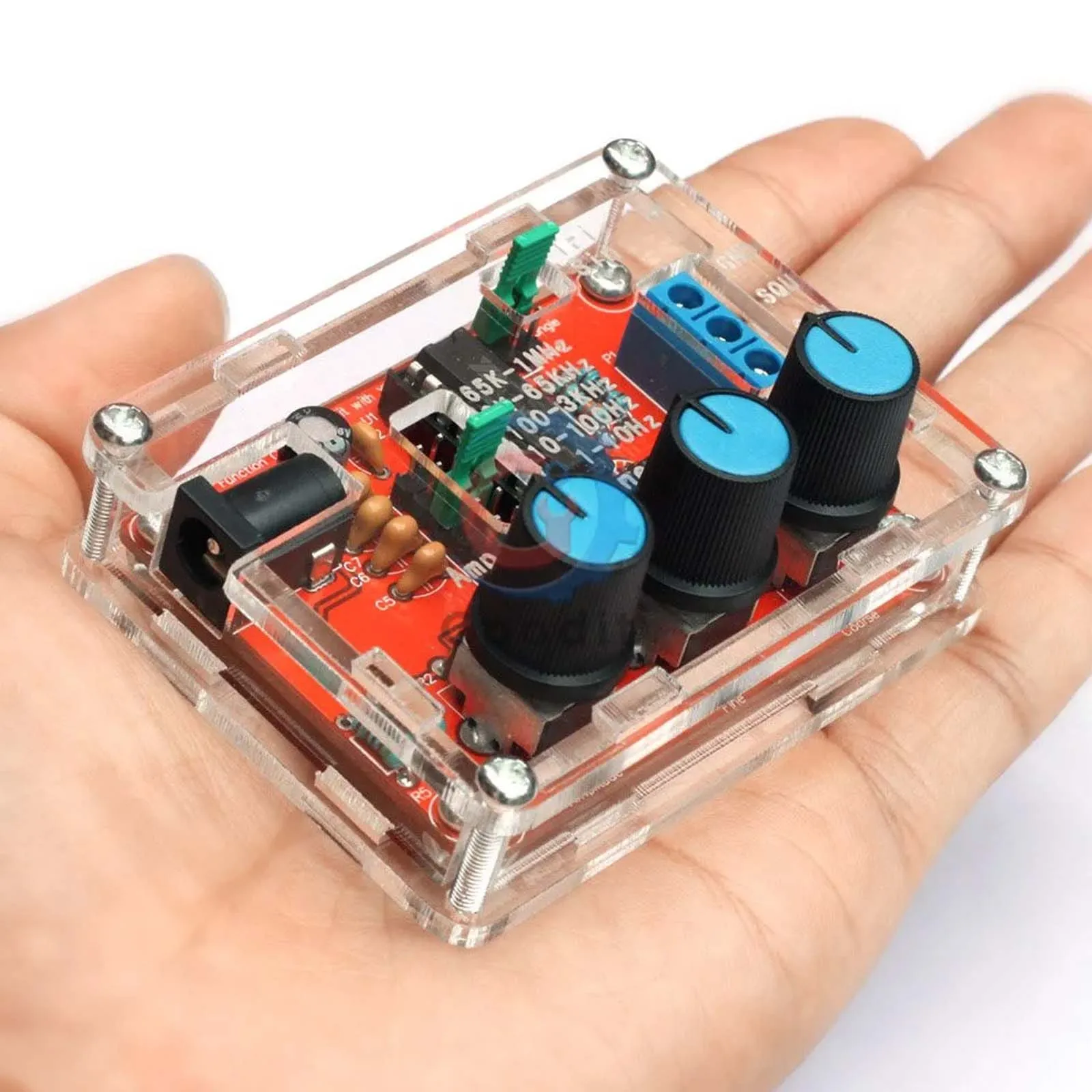 XR2206 Function Signal Generator, 9‑12V DC Input Frequency Module Signal Generator Sine Triangle Square Output 1Hz‑1MHz