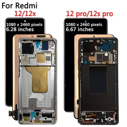 Super AMOLED For Xiaomi mi 12 Pro 12S Pro 12S Ultra LCD Display Screen Touch Panel Digitizer For Xiaomi 12 12X With Fingerprint