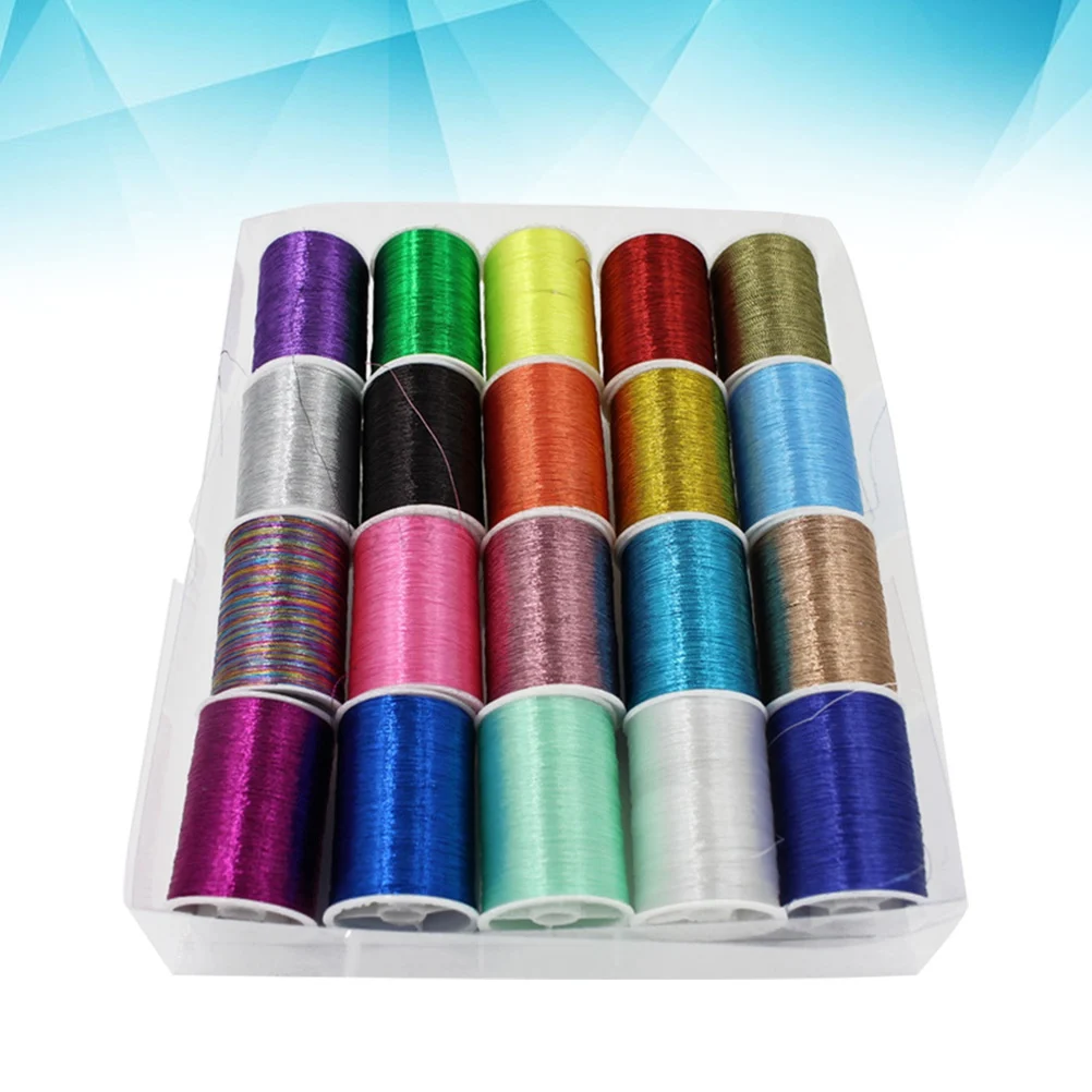 

Cross Stitch Thread Manual Sewing Embroidery Boxed Practical Metallic Household